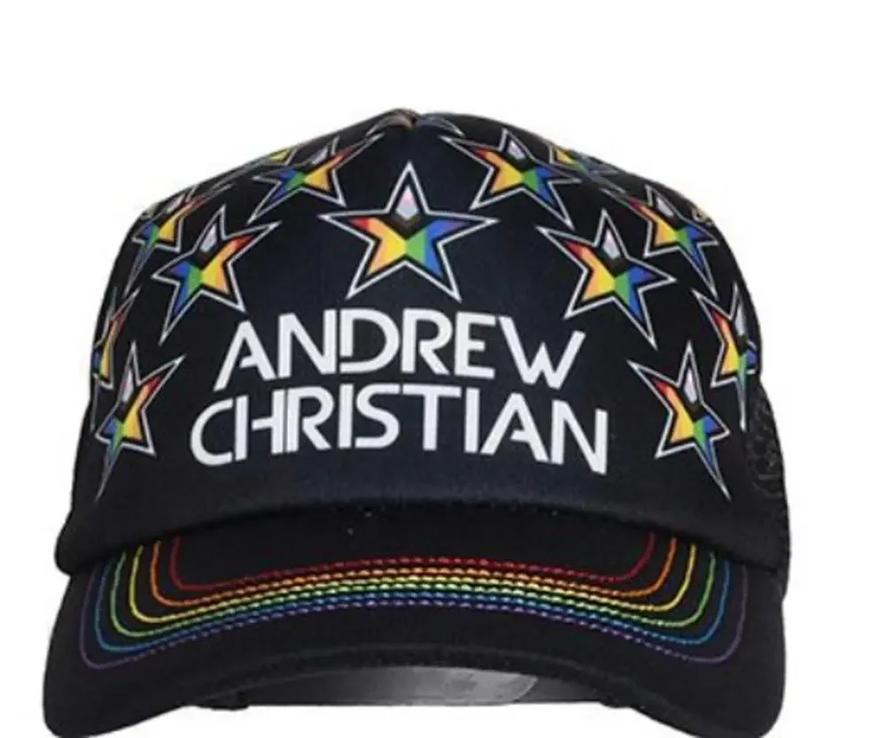 Andrew Christian Progress Pride Star Trucker Cap